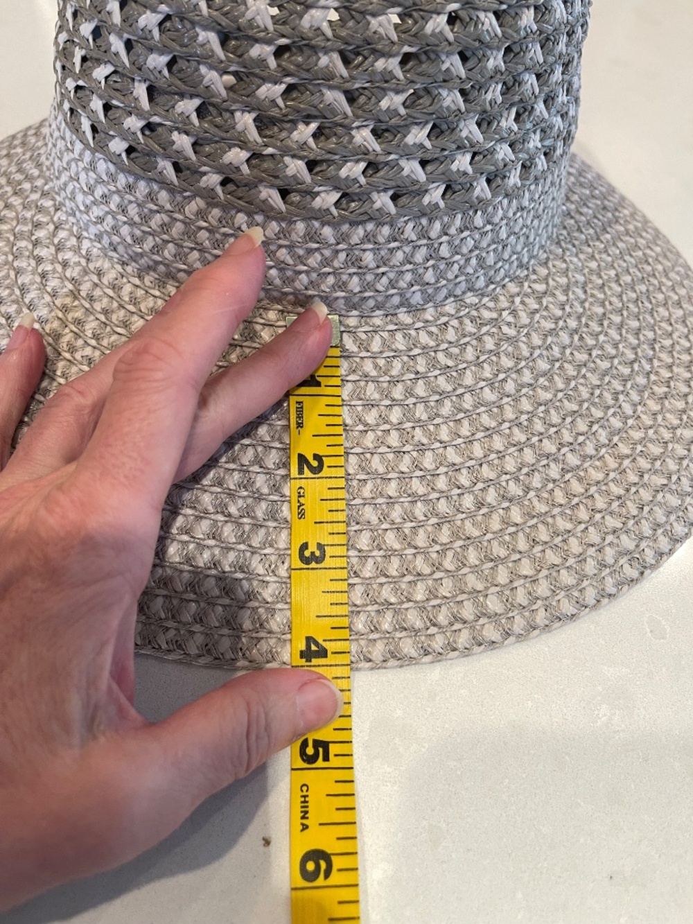 Eric Javits Squishee Adjustable Back "Army Girl" Hat / Cap in Gray White - Picture 11 of 14